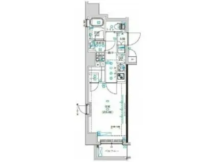 クレイシア菊川ステーションサイト(1K/7階)の間取り写真