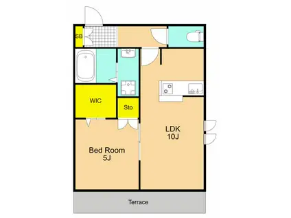 PISO ARCE SHINAGAWA(1LDK/2階)の間取り写真