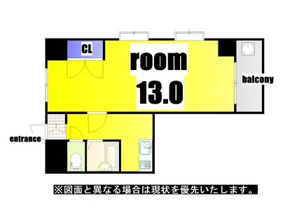 ロイヤルセンチュリー(1K/3階)の間取り写真