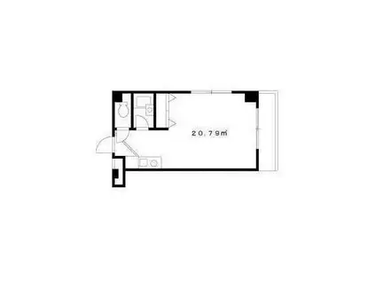 EXCELMINYU(ワンルーム/2階)の間取り写真