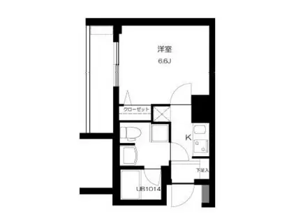 T&G神田マンション(1K/6階)の間取り写真