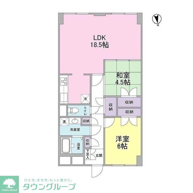ラ・コスタ壱番館(2LDK/8階)の間取り写真