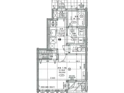ジュネス米ヶ袋II(1K/1階)の間取り写真