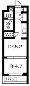 ファステート京都西KIWAMI(1DK/3階)の間取り写真
