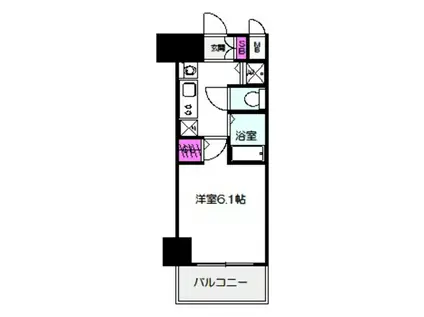 プレサンス大阪城公園パークプレイス(1K/3階)の間取り写真