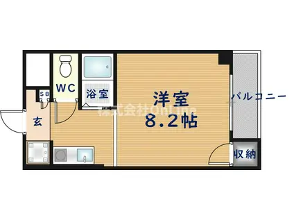 BLUE STAR G-1(1K/4階)の間取り写真