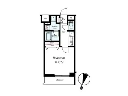 ARCOBALENO SAKURASHINMACHI(1K/3階)の間取り写真