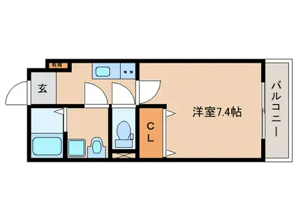 PREMIEREIII(1K/3階)の間取り写真