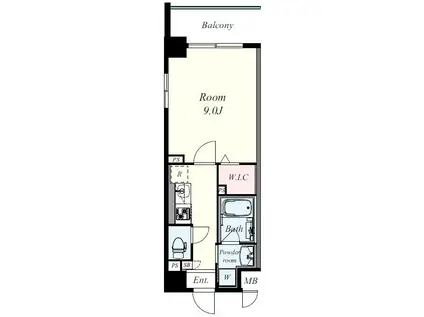 SHAMROCK・N(1K/1階)の間取り写真