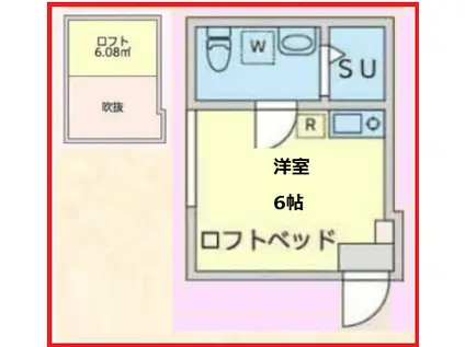 ロイヤルパークジュウジョウ(ワンルーム/1階)の間取り写真