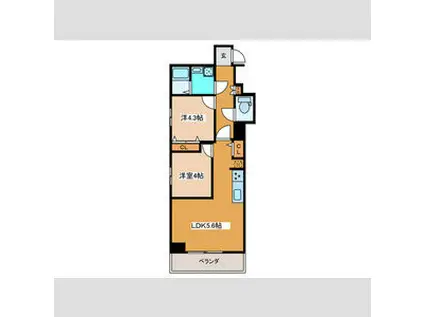 メゾンナカムラ(2LDK/3階)の間取り写真