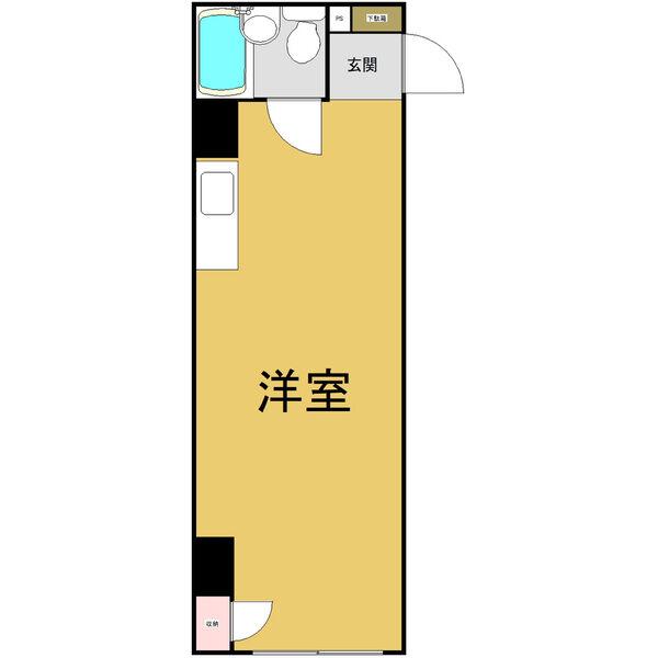 丸の内東桜ビル(ワンルーム/6階)の間取り写真