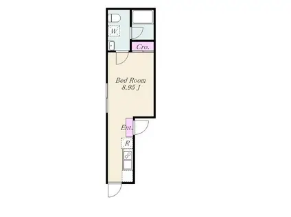 セレーノ上高田(ワンルーム/5階)の間取り写真