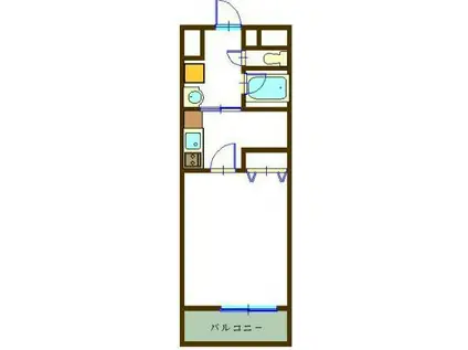 カーサ・フェリース池之上(1K/2階)の間取り写真