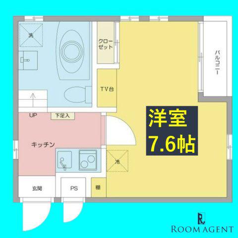 パークサイド神宮(1K/2階)の間取り写真