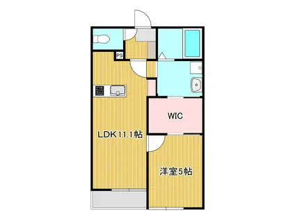 ネオステージ八王寺町(1LDK/3階)の間取り写真