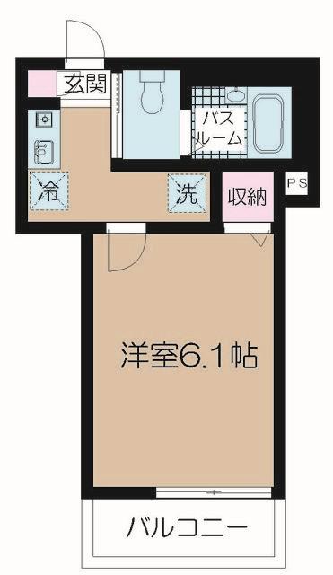 フェリーチェ阿佐ヶ谷VI(1K/2階)の間取り写真