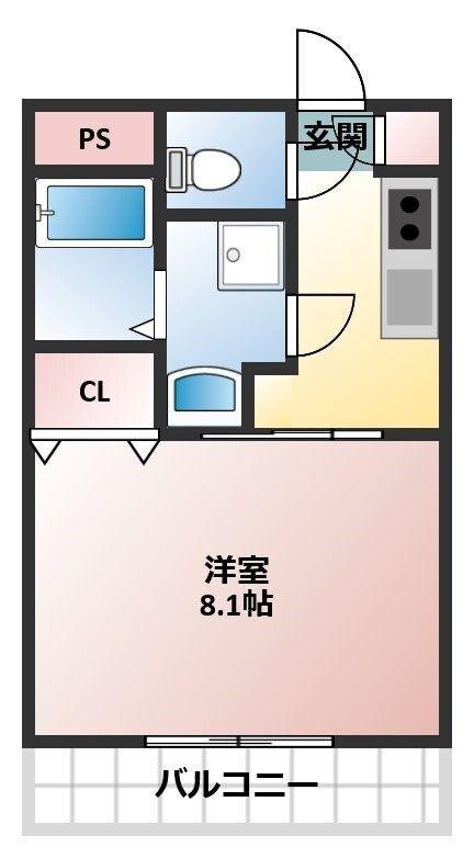 アート・グレイス(1K/3階)の間取り写真