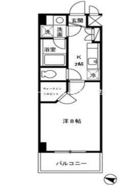 ノエル千駄木(1K/2階)の間取り写真