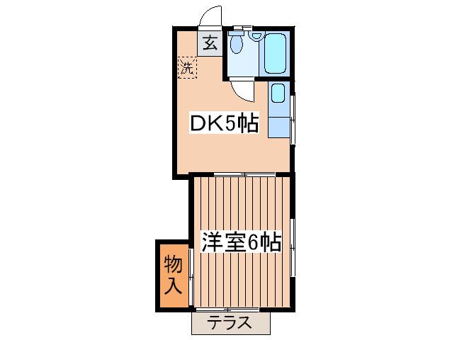 エステートめぐろ(1DK/1階)の間取り写真