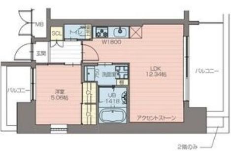プレジオ阿波座(1LDK/7階)の間取り写真