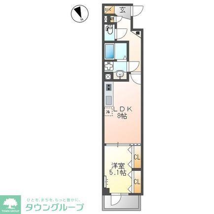 JOLIE MAISON(1LDK/2階)の間取り写真