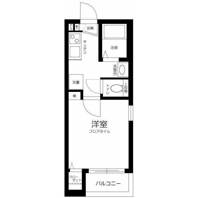 RAMS馬込(1K/2階)の間取り写真