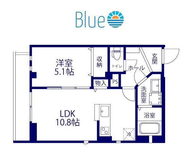エミール武蔵小杉(1LDK/2階)の間取り写真