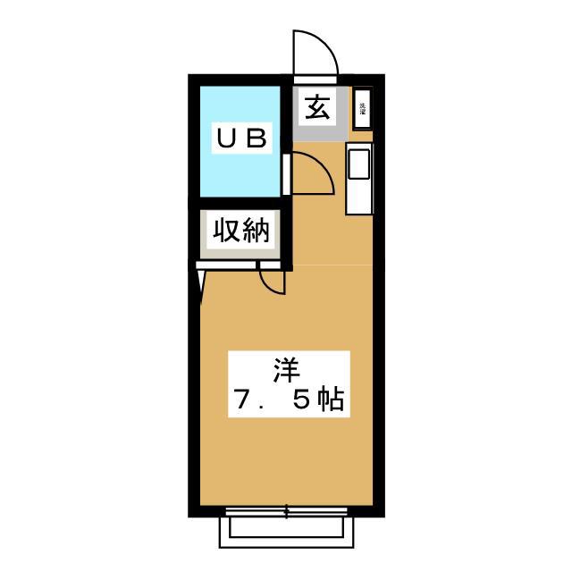 BL WAVE(ワンルーム/1階)の間取り写真