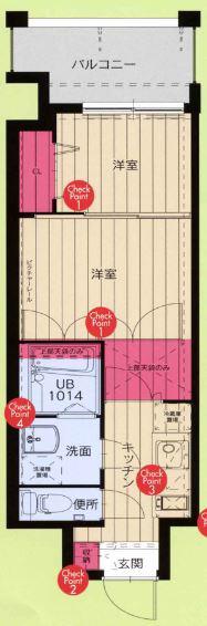 NO.86 ORIENTBLD(2K/8階)の間取り写真