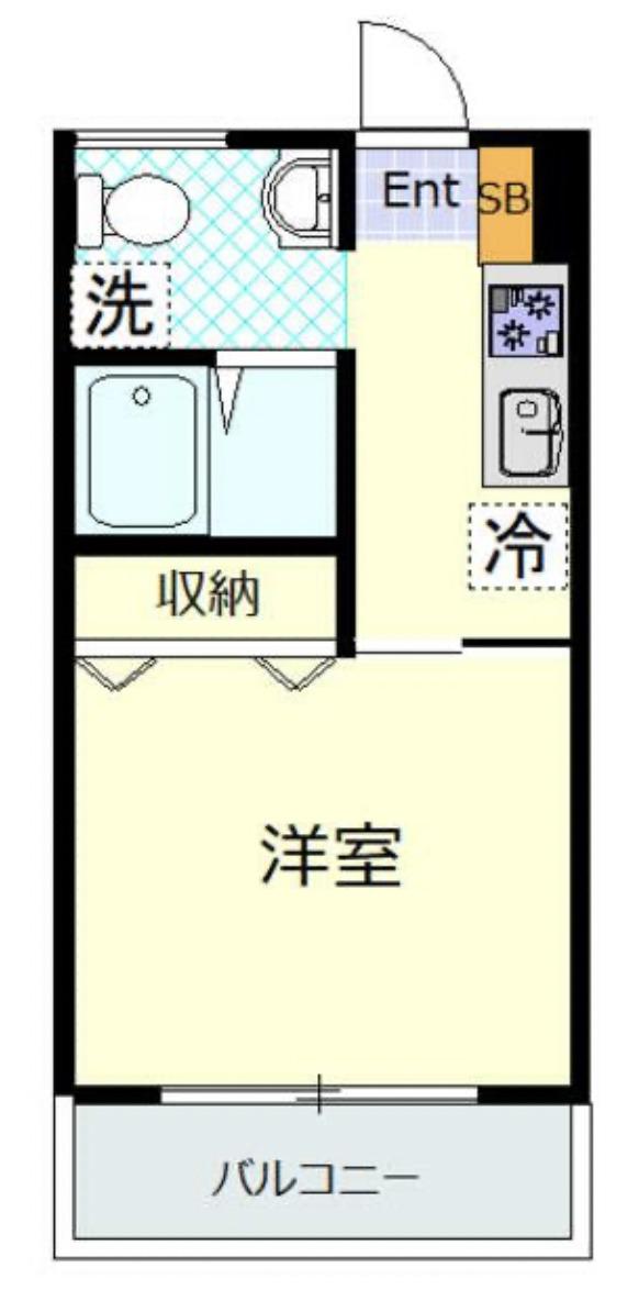 NAKAHA LIFE(1K/1階)の間取り写真