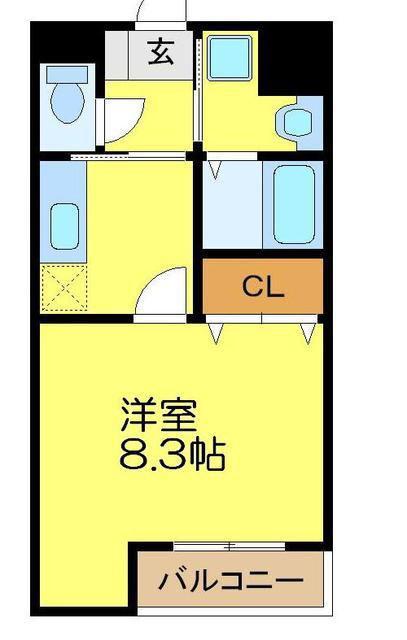 LOHAS・I・VII(1K/4階)の間取り写真