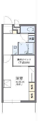 レオパレスSUNRISEII(1K/3階)の間取り写真