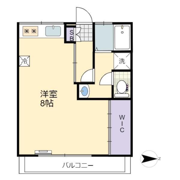 ヒルトップ西新宿(ワンルーム/4階)の間取り写真