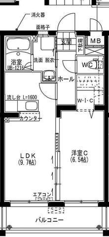なのはなハイツV(1LDK/2階)の間取り写真