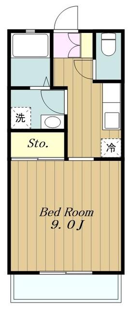 フジパークス(1K/1階)の間取り写真