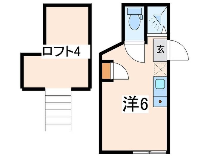 七島グラシアスオペラ(ワンルーム/1階)の間取り写真