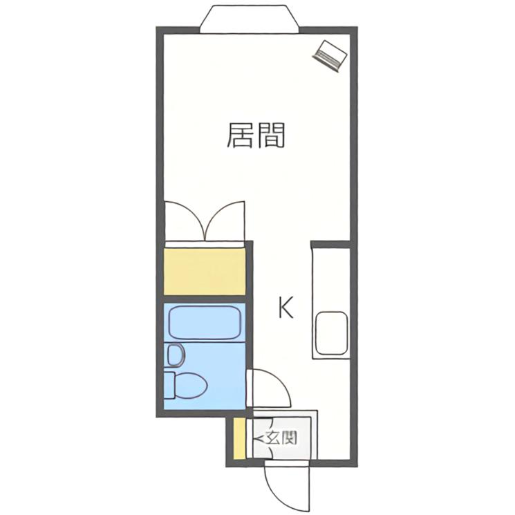 アークパレス桑園(ワンルーム/4階)の間取り写真