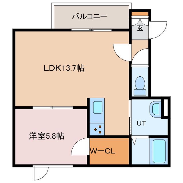 EULE(1LDK/3階)の間取り写真