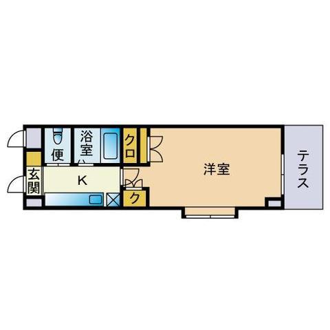 アドバンストラスト20(1K/6階)の間取り写真