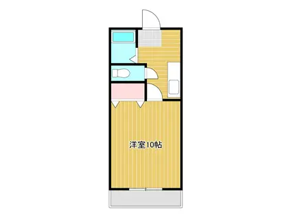 メゾンアムール(1K/2階)の間取り写真