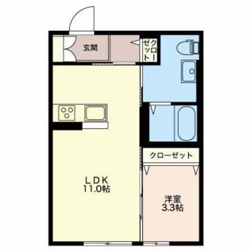 シャーメゾンTN(1LDK/1階)の間取り写真