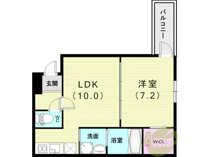 フジパレス服部天神II番館(1LDK/3階)の間取り写真
