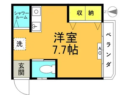 戸田中央店舗(ワンルーム/1階)の間取り写真