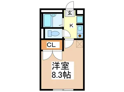 しなの鉄道 戸倉駅 徒歩21分 2階建 築29年(1K/1階)の間取り写真