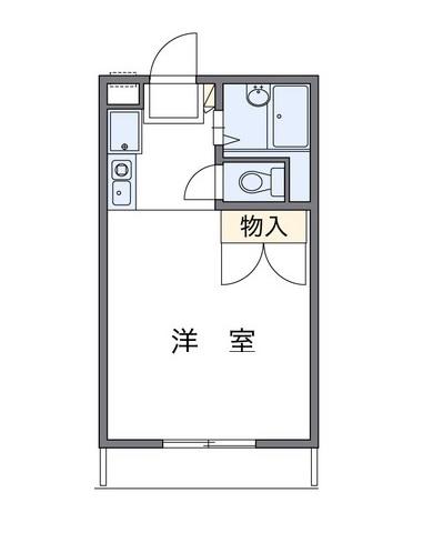 レオーネ竜之口(1K/2階)の間取り写真