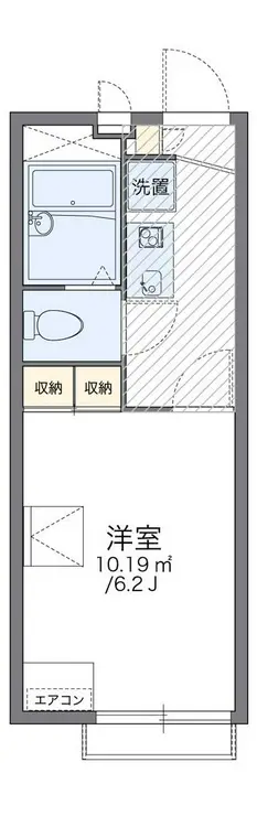 レオパレスカンパニュール 2階階 間取り