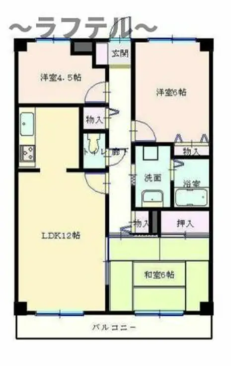 ユーネット所沢 1階階 間取り