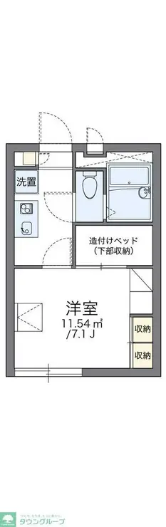 レオパレスアメニティハイム3 2階階 間取り