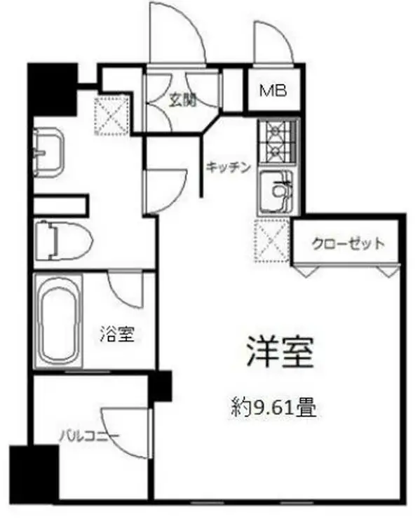 クレアスイート恵比寿 4階階 間取り